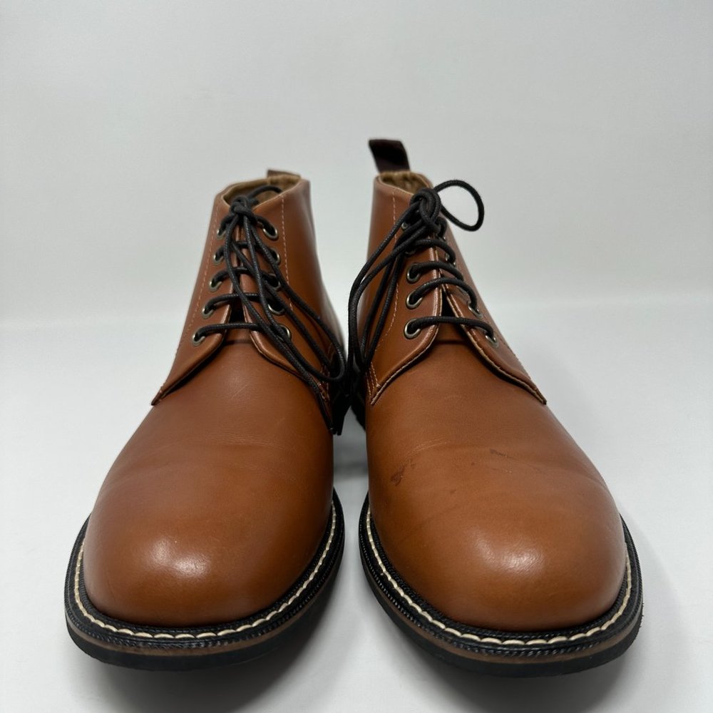 Brooks Brothers Chukka Boots Leather brown shoes Men's size 9D - Picture 8 of 16